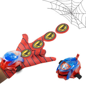 Luva Lançador Disco Aranha Presente Menino Com Som - konomizze.com