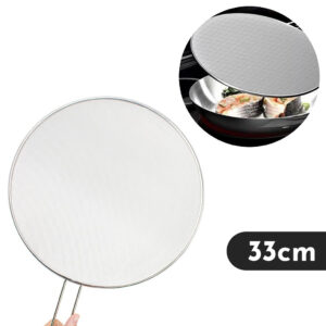 Tela Protetora Anti Respingo Fritura Aço Inox 33 Cm  Cozinha